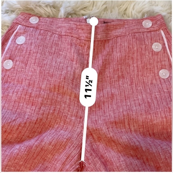 Banana Republic Red striped sailor pant size 0 - Picture 11 of 12